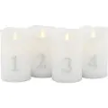 Sirius Sara, Sølv, Hvit, 1 ampuller, LED, Batteri, AA, 130 mm