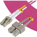 Microconnect - Nettverkskabel - LC/UPC multimodus (hann) til SC/UPC multimodus (hann) - 1,5 m. - 2 mm - fiberoptisk - dupleks - 50 / 125 my - OM4 - halogenfri - erika fiolett