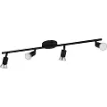 Eglo BUZZ LED spotskinne 4L i sort