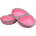 Sure Petcare Split Feeder skål, pink 2 stk