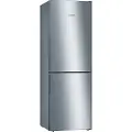 Bosch Serie | 4 KGV33VLEA - Kjøleskap/fryser - bunnfryser - bredde: 60 cm - dybde: 65 cm - høyde: 176 cm - 289 liter - Klasse E - rustfritt stål utseende