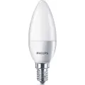 Signify - LED-lyspære - form: B35 - mattslipt finish - E14 - 5 W (ekvivalent 40 W) - klasse F - varmt hvitt lys - 2700 K (en pakke 4)