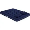 Bestway 67374 Queen Easy Inflate Flocked Airbed 203x152x22 Cm Dobbel Luftmadrass Med Innebygd Pumpe