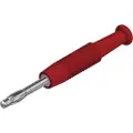 Hirschmann MSTF 2 rt Lamelstik Stik, lige Stift-diameter: 2 mm Rød 1 stk
