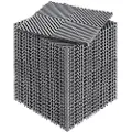 Vevor sammenlåsende dreneringsmatte, 12” x 12” modulær sammenlåsende pute, 24 stk. skjøtematter, sklisikre grå PP dreneringsgulvfliser og dusjmatte, for garasje, hage, kjøkken og utendørs