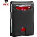 24.Se Skinnlommebok med RFID-beskyttelse for kredittkort - Sort