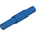 Hirschmann LAS S G Sikkerhedslamelstik Stik, lige Stift-diameter: 4 mm Blå 1 stk