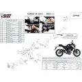 MIVV Gp Honda Cb 125 R 2018-20 H.074.lxbp Homologert Komplett Linjesystem