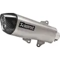 Akrapovic Line Stainless Steel/carbon Fiber X-max 400 18 Ref:s-y4so18-hraass Ikke-homologert Slip-on Lyddemper