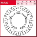 TRW Mst203 Bremsekive