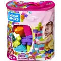 Mega Bloks Første Byggere Stor Bygning Rosa Veske 80 Stykker