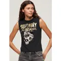 Superdry Embellish Archive Fitted Ermeløs T-skjorte