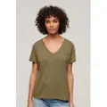 Superdry Studios Slub Embroidered Kort Ermet V-hals T-skjorte