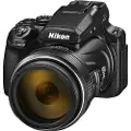 Nikon COOLPIX P1100, 16 MP, 4608 x 2592 piksler, 1/2.3, CMOS, 4K Ultra HD, Sort