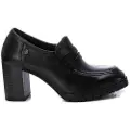 Carmela for woman. 16180401-NEGRO Leather loafers 161804 Black (40), 5 to 8 cm, None, Casual