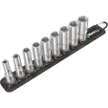 Wera 05004545001, Støpselsett, 3/8, Metrisk, 9 hoder, 8,10,12,13,15,16,17,18,19 mm, 320 mm