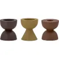 Bloomingville BloomingvilleLysestaker Ike, sett med 3BrunLysestaker & lykterFra Homeroom
