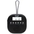 Adler Vanntett FM-radio med klokke og kompakt design