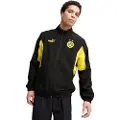 Puma Borussia Dortmund ftblARCHIVE Jacket Men, Clothing, Black/Faster Yellow, S