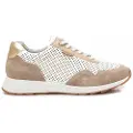 Carmela for woman. 16215102-BEIGE Leather trainers 162151 beige (36), Flat, Laces, Casual