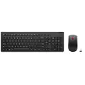 Lenovo Essential Wireless Combo Gen 2 - Tastatur- og mussett - trådløs - 2.4 GHz - QWERTY - Storbritannia - svart