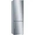 Bosch Serie | 6 KGE398IBP - Kjøleskap/fryser - bunnfryser - bredde: 60 cm - dybde: 65 cm - høyde: 201 cm - 343 liter - Klasse B - rustfritt stål