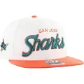 47 Nhl San Jose Sharks Script Side Two Tone Captain Cap