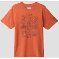 Columbia Valley Creek Short Sleeve Graphic Kids T-skjorte oransj
