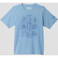 Columbia Valley Creek Short Sleeve Graphic Kids T-skjorte blå