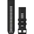 Garmin QuickFit, Band, Smartklokke, Sort, Grå, Garmin, fenix 3 HR, fenix 3 Sapphire, D2 Bravo, D2 Charlie, D2 Delta PX, D2 Mach 1 Pro, Descent Mk1,..., Silikon