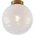 QAZQA Design taklampe messing med hvittonet glass - Pillon