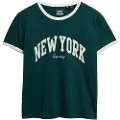 Superdry Ath Ess Ringer Fitted Kortarmet T-skjorte