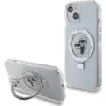Karl Lagerfeld Klhmp14shmrskch Iphone 14.15.13 6.1 Biały Ring Stand Karl&choupettte Telefondeksel
