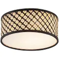 QAZQA Orientalsk rotting taklampe med sort 30 cm - Tremmo