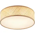 QAZQA Orientalsk bambus taklampe natur 40 cm - Tremmo