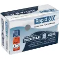 Rapid X10000 Supersterke Galvaniserte Tekstilstifter 43/6 Mm