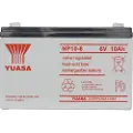 Yuasa NP10-6 Blybatteri 6 V 10 Ah Blyfleece (B x H x T) 151 x 97.5 x 50 mm Fladstik 4,8 mm Vedligeholdelsesfri, VDS-certifikation