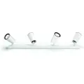 Philips myLiving Paisley tak-/veggspotlight x 4, overflatespotlight, GU10, 4 pære(r), LED, 220-240 V, hvit