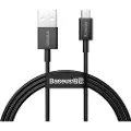 Baseus Superior MicroUSB Rask Lading Datakabel - 1m - Svart