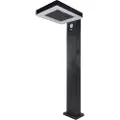 REV LED solcellegulvlampe Firkantet sort