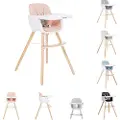 Kikkaboo 2 In 1 Woody Hjemme-høystol