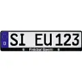 HP Autozubehör Freistaat Bayern Plastic Nummerpladeholder Sort (L x B x H) 13.5 x 53 x 1.5 cm