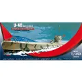 Mirage Hobby U-båt plastmodell U-40 IX