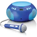 Lenco For ungdommen! Lenco CD-opptaker eller bluetooth og mikrofon, blå