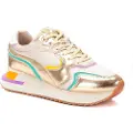 Xti for woman. 14398701-ORO Trainers 143987 gold (40), Fabric, Flat, Laces, Casual