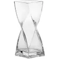 Leonardo Swirl, Firkantet vase, Glass, Gjennomsiktig, Gjennomsiktig, 200 mm, 80 mm