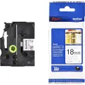 Brother TZe-241 - Standardklebemiddel - svart på hvitt - Rull (1,8 cm x 8 m) 1 kassett(er) laminert teip - for Brother PT-D600 P-Touch PT-1880, D450, E310, E550, E800, P900 P-Touch Cube Plus PT-P710