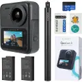 KanDao QooCam 3 - Travel Combo - 360 actionkamera - 5.7K / 30 fps - Wireless LAN, Bluetooth