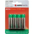 Agfa AgfaPhoto NiMh Mignon 2700 mAh, Oppladbart batteri, Nikkelmetallhydrid (NiMH), 1,2 V, 4 stykker, 2700 mAh