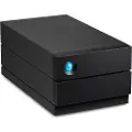 LaCie 2big RAID STHJ40000800 - Harddiskarray - 40 TB - 2 brønner (SATA-600) - HDD 20 TB x 2 - USB 3.2 Gen 2 (ekstern) - med 5-års Rescue Data Recovery Service Plan